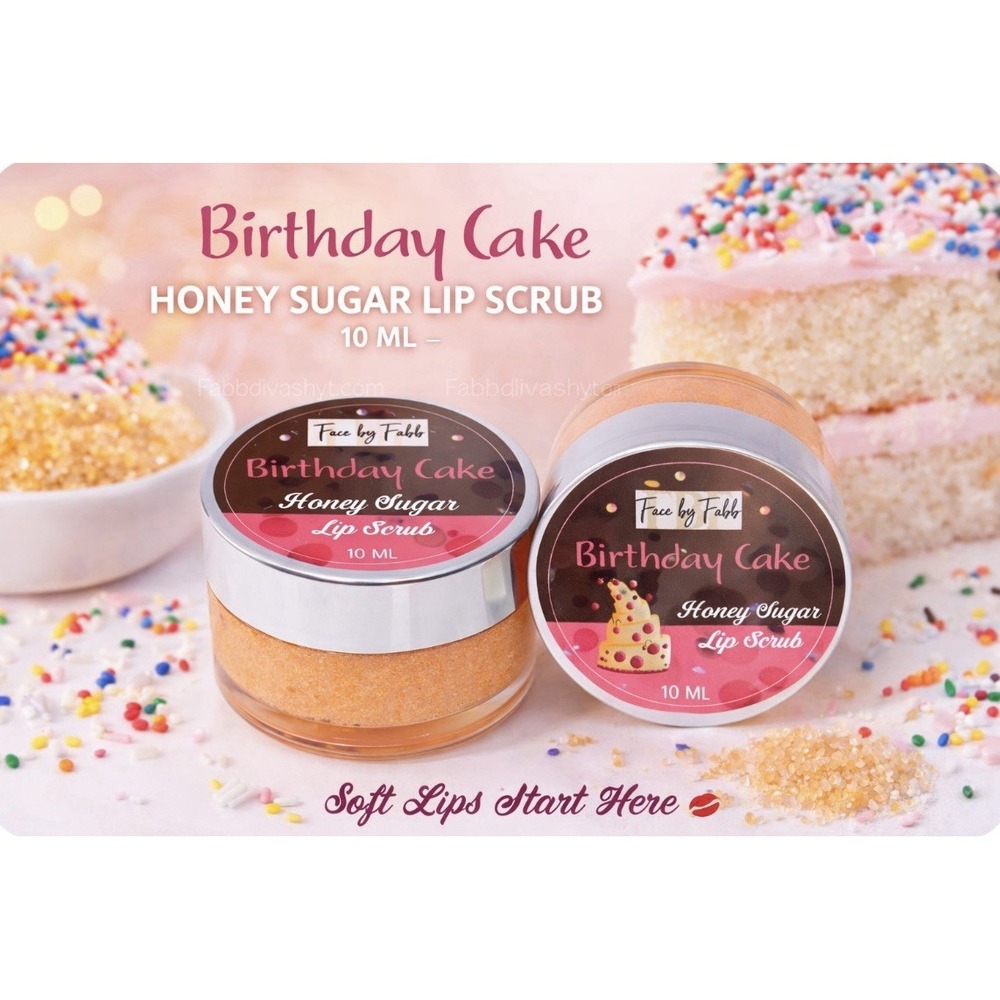 **Face By Fabb Birthday Cake Lip Scrub Duo Arrives With Free Lip Gloss!.
